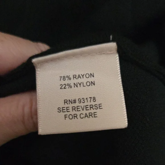 NWT Philosophy Black A-Line Skirt, Sweater Material, $58.00 - Picture 5 of 6